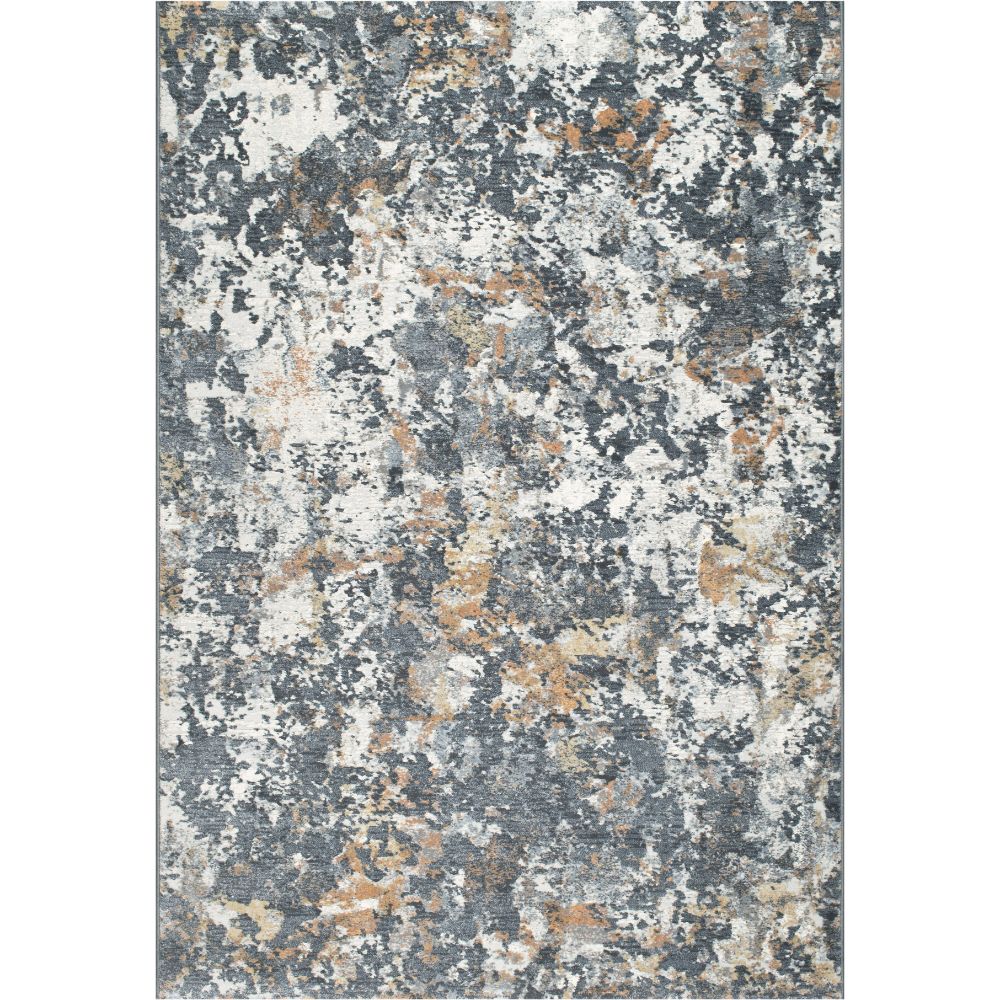 Dynamic Rugs 52023-3616 Couture 9X12.6 Rectangle Rug in Charcoal/Copper   